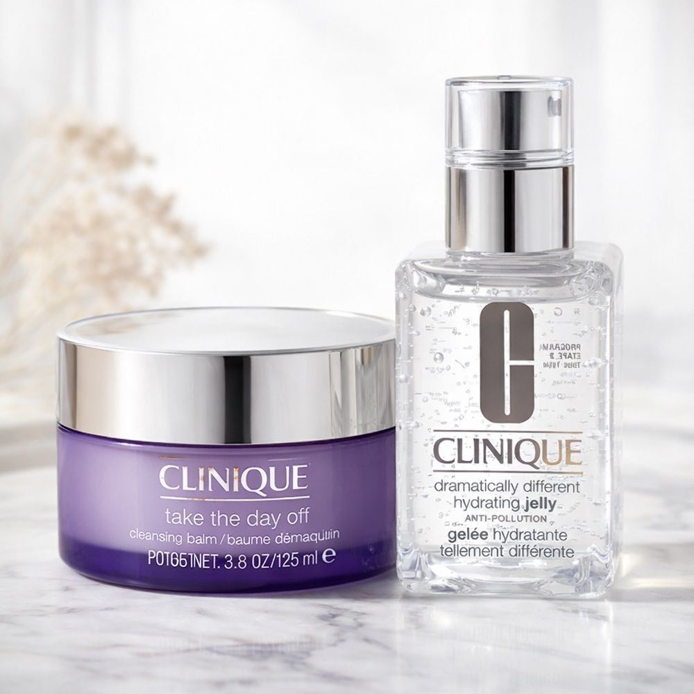 Clinique Take The Day Off Cleansing Balm +Dramatically Different Hydrating Jelly